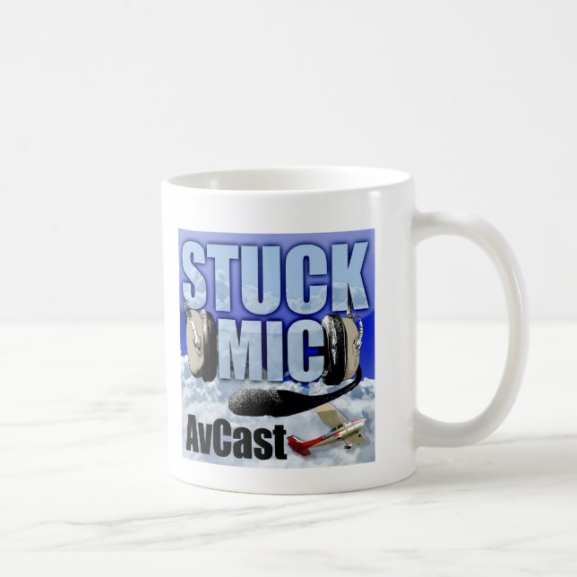 Taza de café pegada del Mic AvCast (Derecha)
