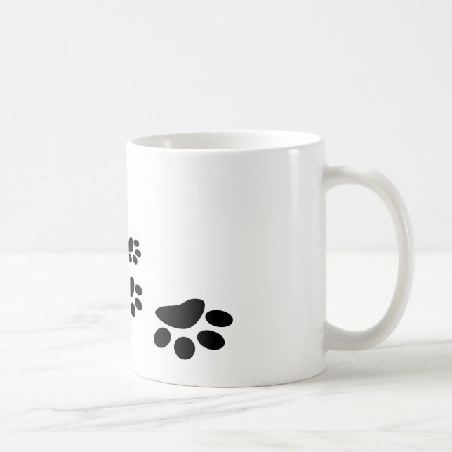 Taza De Café Pegadas de cachorro (Derecha)