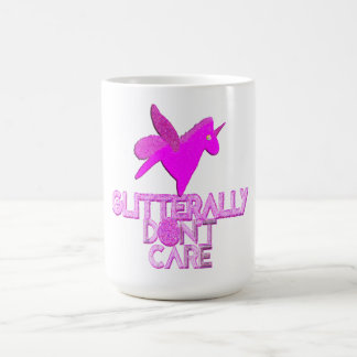 Taza De Café Pegaso brillo unicornio brillante no le importa
