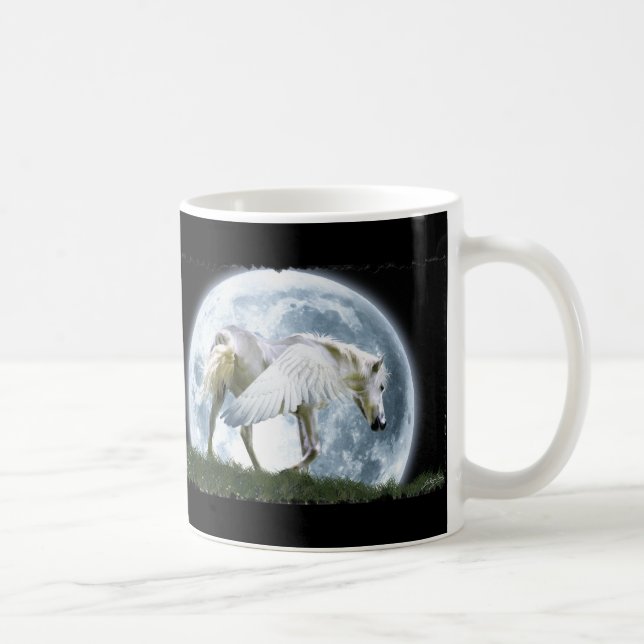 Taza De Café Pegasus & Moon Fantasy Arte Beber Mug (Derecha)