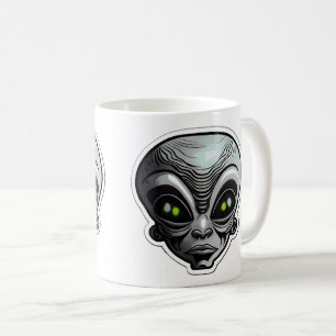 Taza De Café Pegatina Alien Art Classic Mug, 11 oz