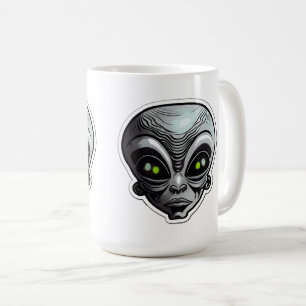 Taza De Café Pegatina Alien Art Classic Mug, 15 oz