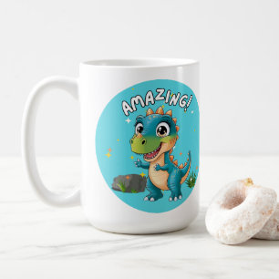 Taza De Café Pegatina asombroso, Pegatinas de dinosaurios