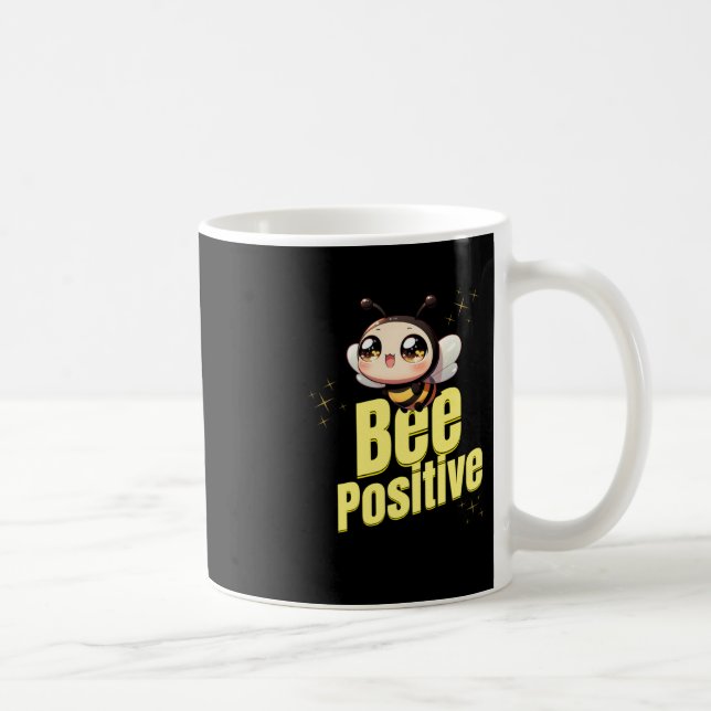 Taza De Café Pegatina Bee Positive (Derecha)