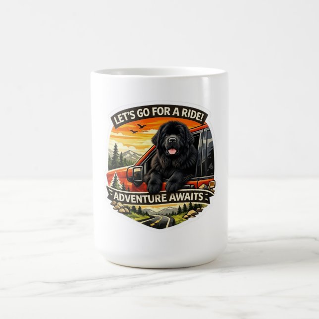 Taza De Café Pegatina de aventura  (Centro)