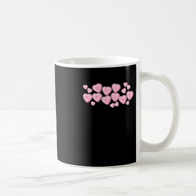 Taza De Café Pegatina de Candy Hearts (Derecha)
