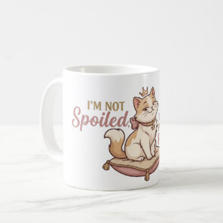 Taza De Café Pegatina de cojín real para gato mimado