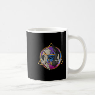 Taza De Café Pegatina de diseño de Astral Raven de Odin