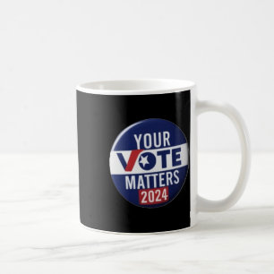 Taza De Café Pegatina de diseño de botón de la campaña Vote S 2