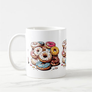 Taza De Café Pegatina de donuts transparente
