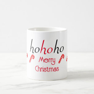 Taza De Café Pegatina de Navidad HoHo Green Merry