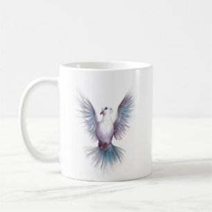 Taza De Café pegatina de paloma