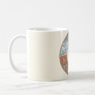 Taza De Café Pegatina de posavasos redondos con imágenes de ani