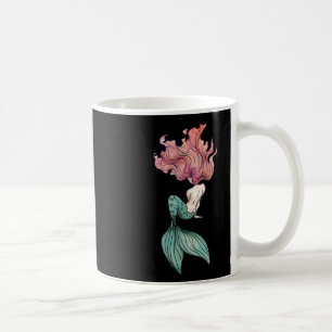 Taza De Café Pegatina de Sirena Pelirroja