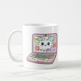 Taza De Café Pegatina de vibraciones de estudio de portátil pas