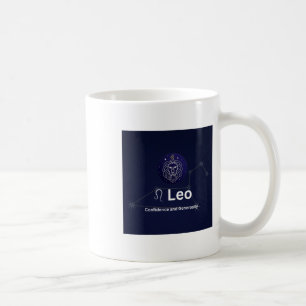 Taza De Café Pegatina del signo zodiacal de Leo