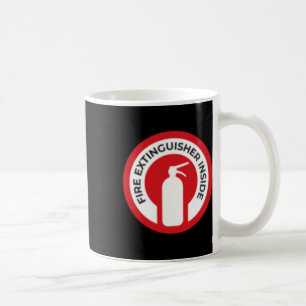 Taza De Café Pegatina interno de extinguidor de incendios