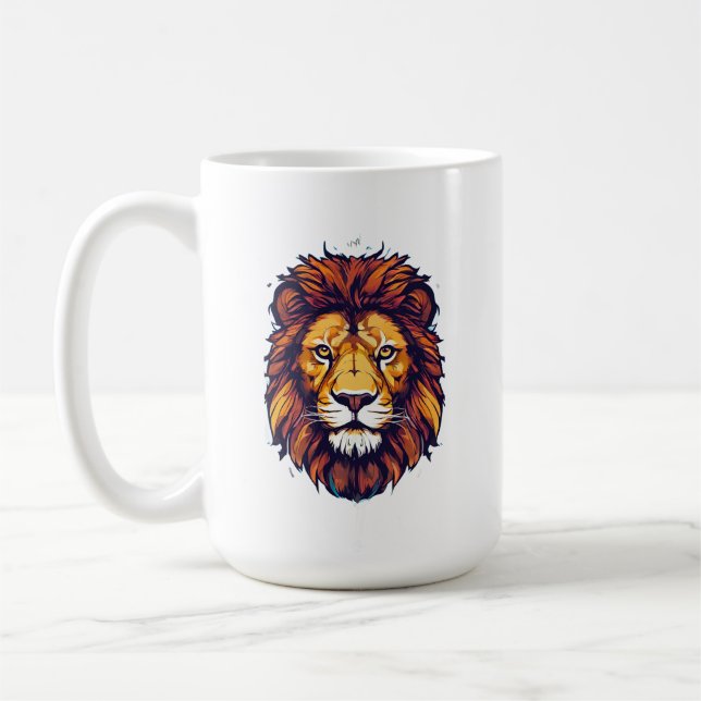 Taza De Café pegatina león (Izquierda)