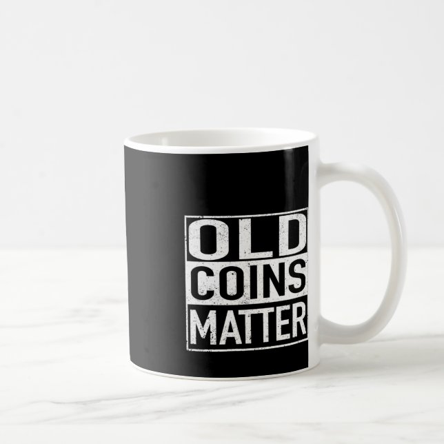 Taza De Café Pegatina numismático de colección de monedas antig (Derecha)