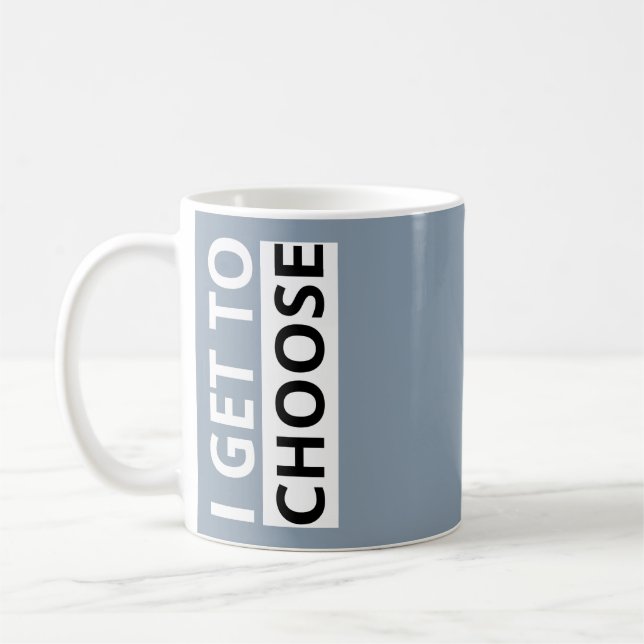 Taza De Café Pegatinas con Declaraciones Empoderantes 'Yo Elijo (Izquierda)
