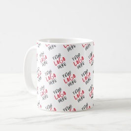 Taza De Café Pegatinas con logotipo personalizado | Marca comer
