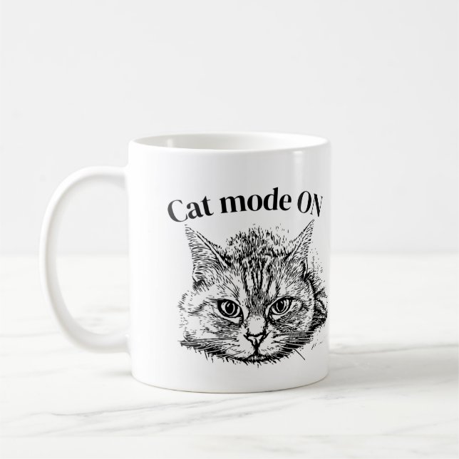Taza De Café Pegatinas de Gatos (Izquierda)