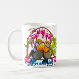 Taza De Café Pekin Robins: el amor de Leiothrix nunca falla