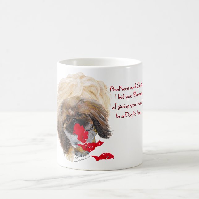 Taza De Café Pekinés Anti Valentine (Centro)