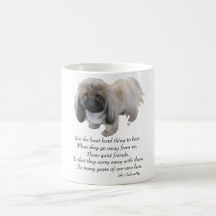 Taza De Café Pekingese Puente del Arcoíris