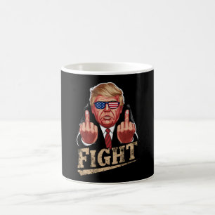 Taza De Café Pelea de Trump Elección EEUU Retro Vintage