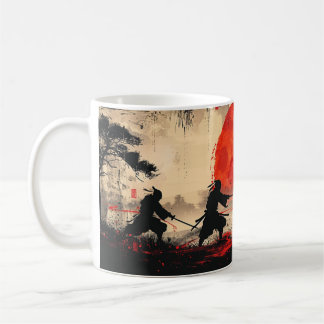 Taza De Café Pelea en Ninja - Diseño 1