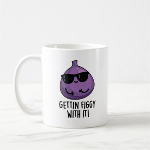 Taza De Café Peleando Con La Fruit Funny Fig Pun