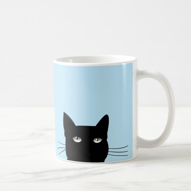 TAZA DE CAFÉ PELEANDO EL BARRO DE CAFÉ DE GATO NEGRO (Derecha)