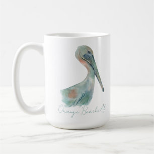 Taza De Café Pelícano acuarela