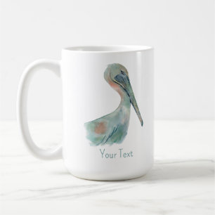 Taza De Café Pelícano acuarela