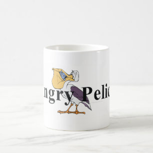 Taza De Café Pelícano hambriento de la CAMISETA