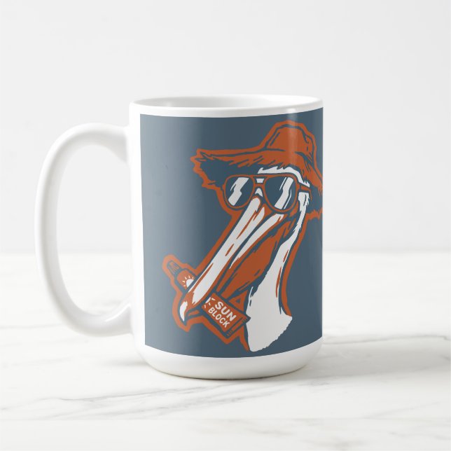 Taza De Café Pelícano seguro al sol (Izquierda)