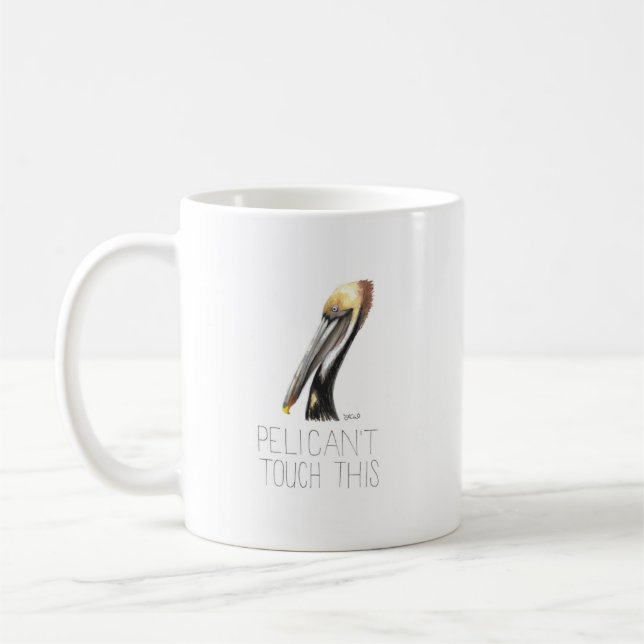 Taza De Café Pelican't Touch This (Pelican marrón) (Izquierda)