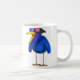 Taza De Café Película 3d Blue Bird 3d