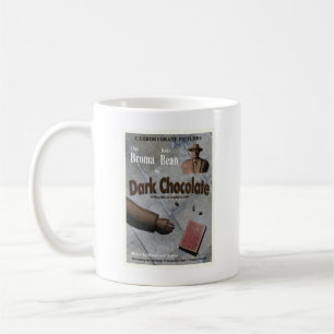 Taza De Café Película de chocolate oscuro