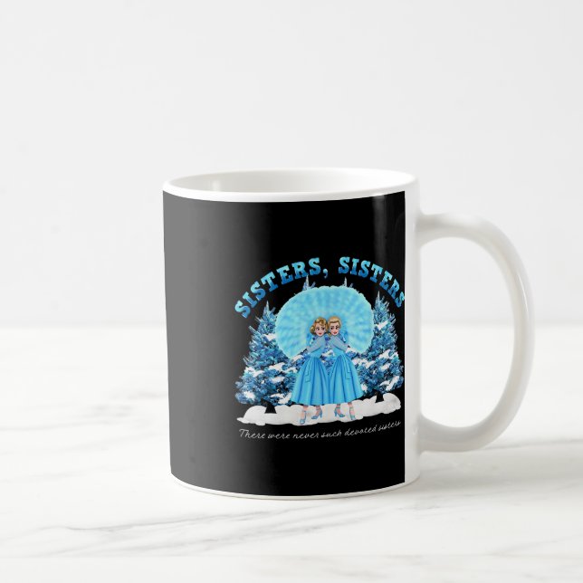 Taza De Café Película de Navidades blancos de las hermanas Paja (Derecha)