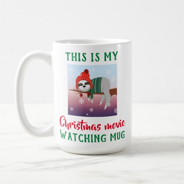 Taza De Café Película de Navidades de eslogan lindo