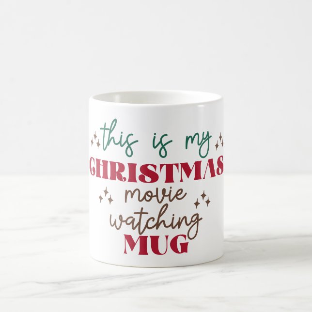 Taza De Café Película de navidades viendo música - Navidades Mu (Centro)