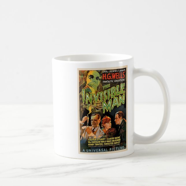Taza De Café Película de terror retro Monstruos Halloween (Derecha)