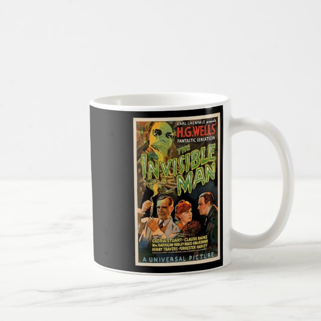 Taza De Café Película de terror retro Monstruos Halloween (Derecha)