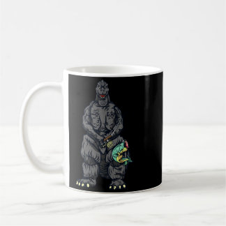 Taza De Café Película Japonesa de Pesca Dinosaurio Monstruo Div