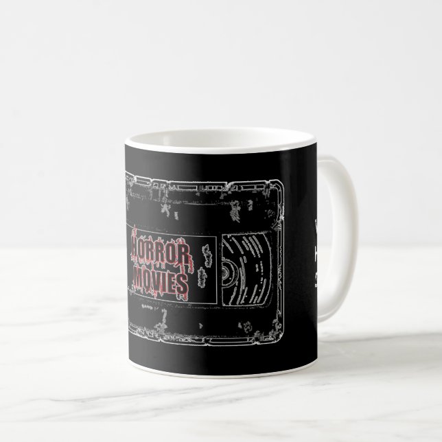 Taza De Café Películas de terror - (Anverso derecho)
