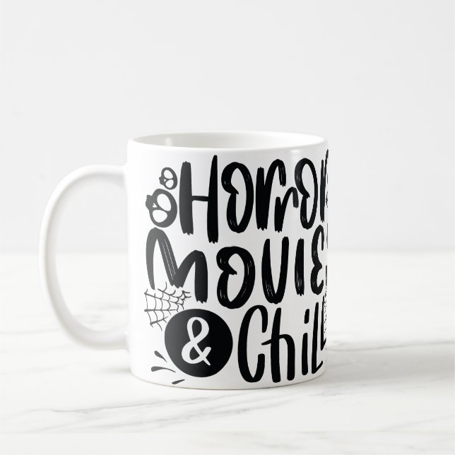 Taza De Café Películas de terror y chill (Izquierda)