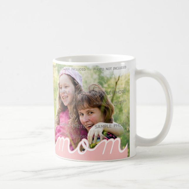 Taza De Café Películas personalizadas del Día de la Madre Rosa  (Derecha)