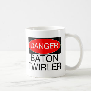 Taza De Café Peligro - Camiseta Divertida de Giro de Baton - Ta